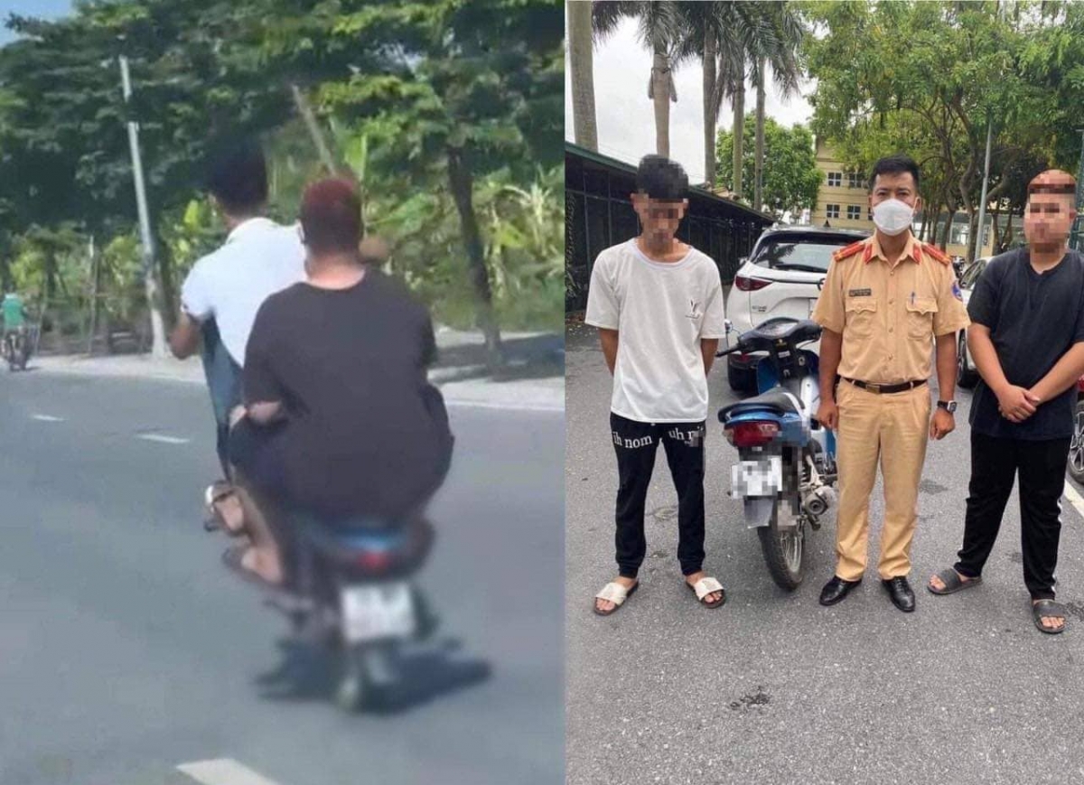 xử phạt nam thanh niên bốc đầu xe máy rồi quay video khoe facebook hình ảnh 1 xu phat nam thanh nien boc dau xe may roi quay video khoe facebook hinh anh 1