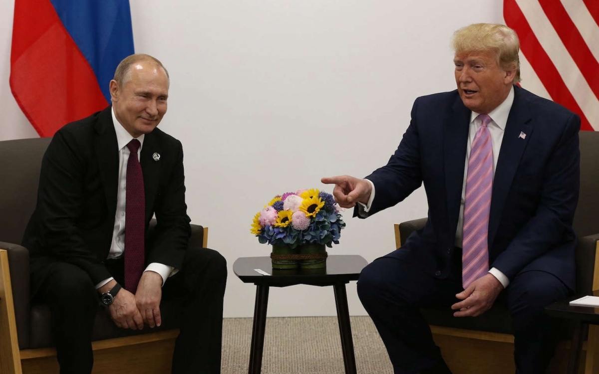 Hai ông Putin và Trump trong một lần gặp gỡ. Ảnh: Svetlov.