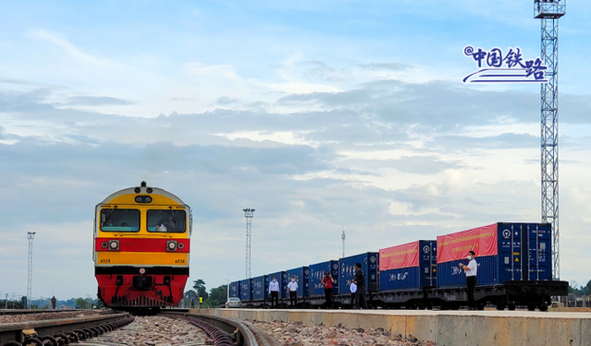 trung quốc kết nối vận tải hàng hóa bằng đường sắt với lào và thái lan hình ảnh 1 trung quoc ket noi van tai hang hoa bang duong sat voi lao va thai lan hinh anh 1