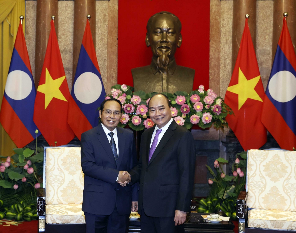 chủ tịch nước nguyễn xuân phúc tiếp phó chủ tịch nước lào hình ảnh 1 chu tich nuoc nguyen xuan phuc tiep pho chu tich nuoc lao hinh anh 1