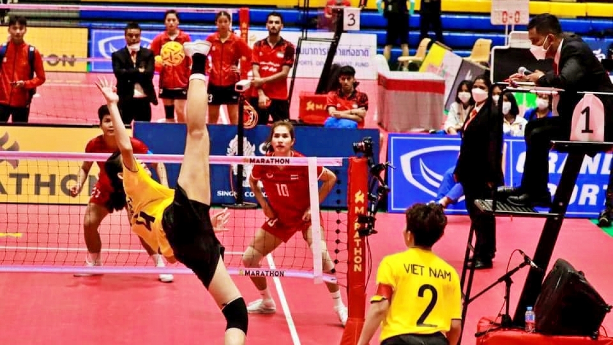 hạ gục thái lan, đội tuyển cầu mây nữ việt nam vô địch thế giới hình ảnh 1 ha guc thai lan, doi tuyen cau may nu viet nam vo dich the gioi hinh anh 1