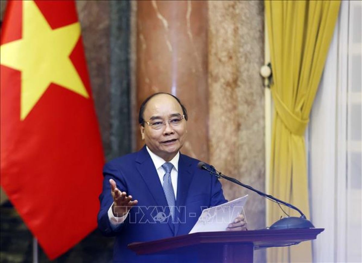 chủ tịch nước nguyễn xuân phúc gặp mặt đoàn đại biểu tổng hội xây dựng việt nam hình ảnh 1 chu tich nuoc nguyen xuan phuc gap mat doan dai bieu tong hoi xay dung viet nam hinh anh 1