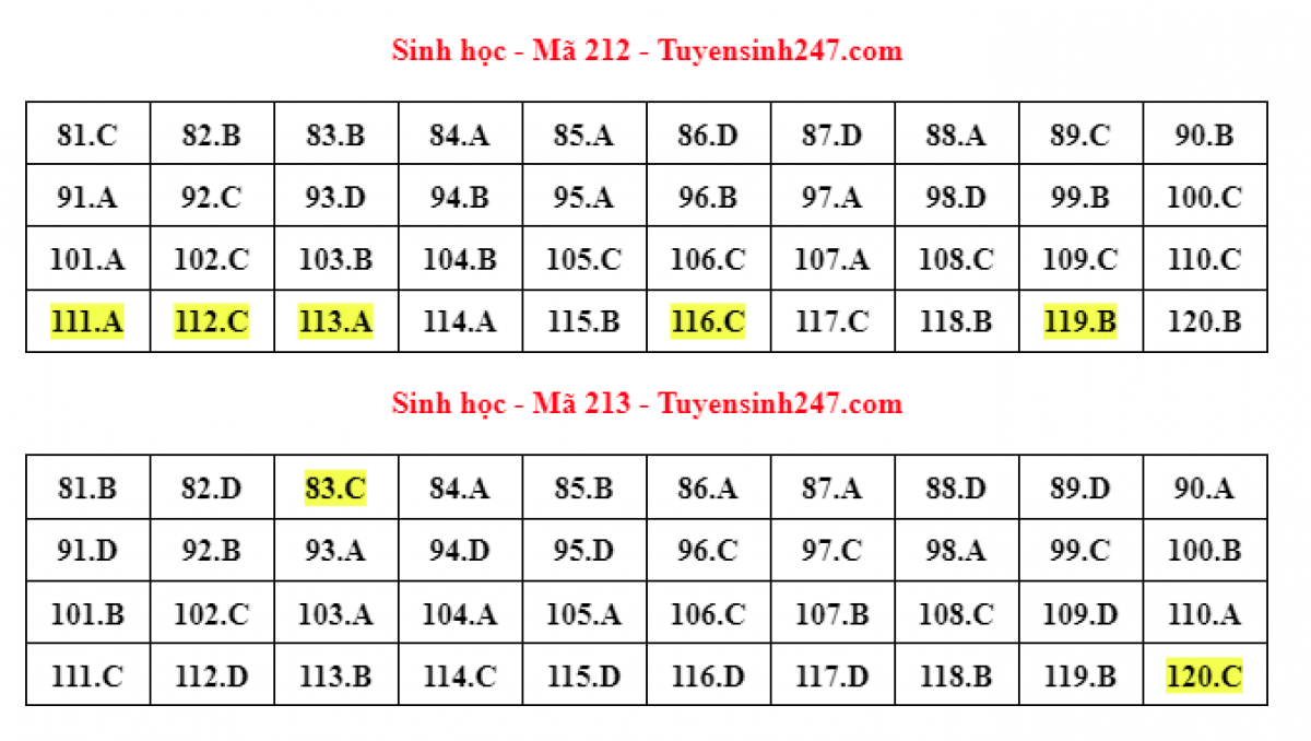 cap nhat dap an de thi mon sinh hoc trong ky thi tot nghiep thpt 2022 hinh anh 4