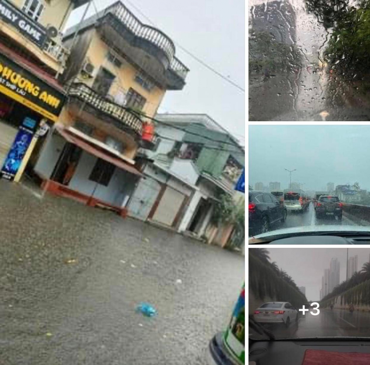 nhiều tuyến đường ở hà nội ngập sau cơn mưa đúng giờ cao điểm sáng hình ảnh 1 nhieu tuyen duong o ha noi ngap sau con mua dung gio cao diem sang hinh anh 1