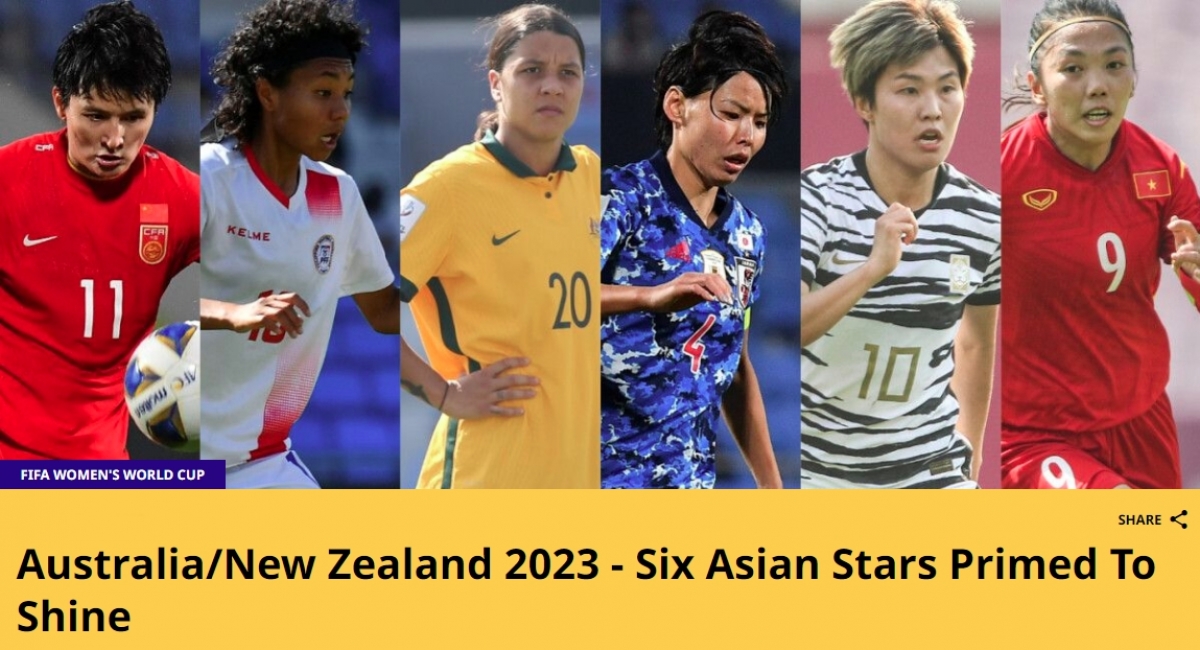 huỳnh như lọt top ngôi sao châu Á hứa hẹn tỏa sáng ở world cup nữ 2023 hình ảnh 1 huynh nhu lot top ngoi sao chau A hua hen toa sang o world cup nu 2023 hinh anh 1