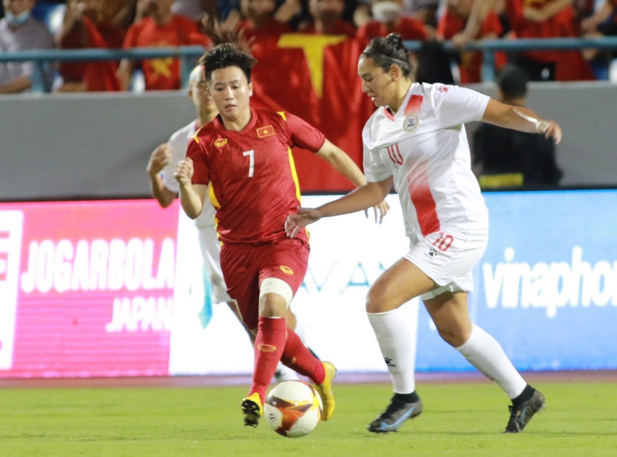 trUc tiEp Dt nu viet nam 0-2 Dt nu philippines kho khan chong chat hinh anh 5