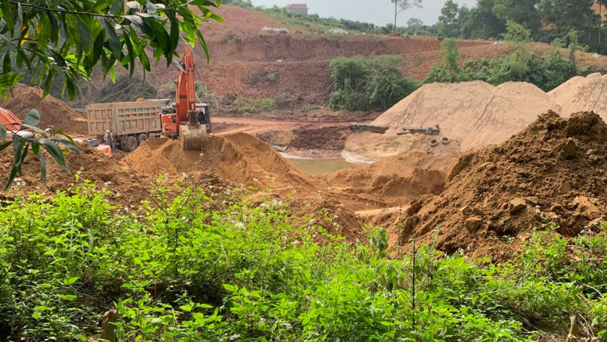 khai thác đất trái phép, doanh nghiệp ở bắc giang bị xử phạt gần 600 triệu đồng hình ảnh 1 khai thac dat trai phep, doanh nghiep o bac giang bi xu phat gan 600 trieu dong hinh anh 1