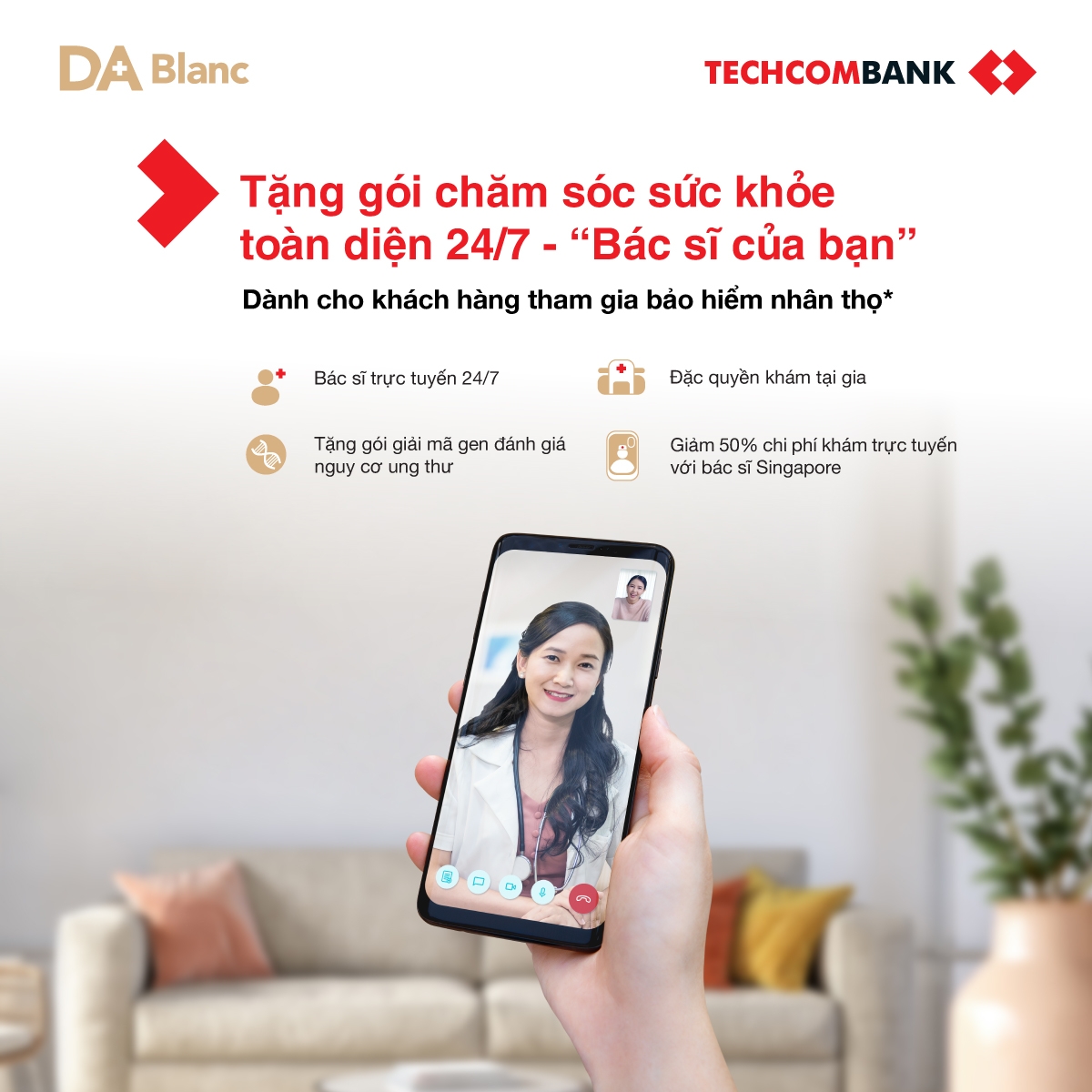 techcombank hợp tác với doctor anywhere cung cấp gói dịch vụ bác sĩ của bạn hình ảnh 1 techcombank hop tac voi doctor anywhere cung cap goi dich vu bac si cua ban hinh anh 1
