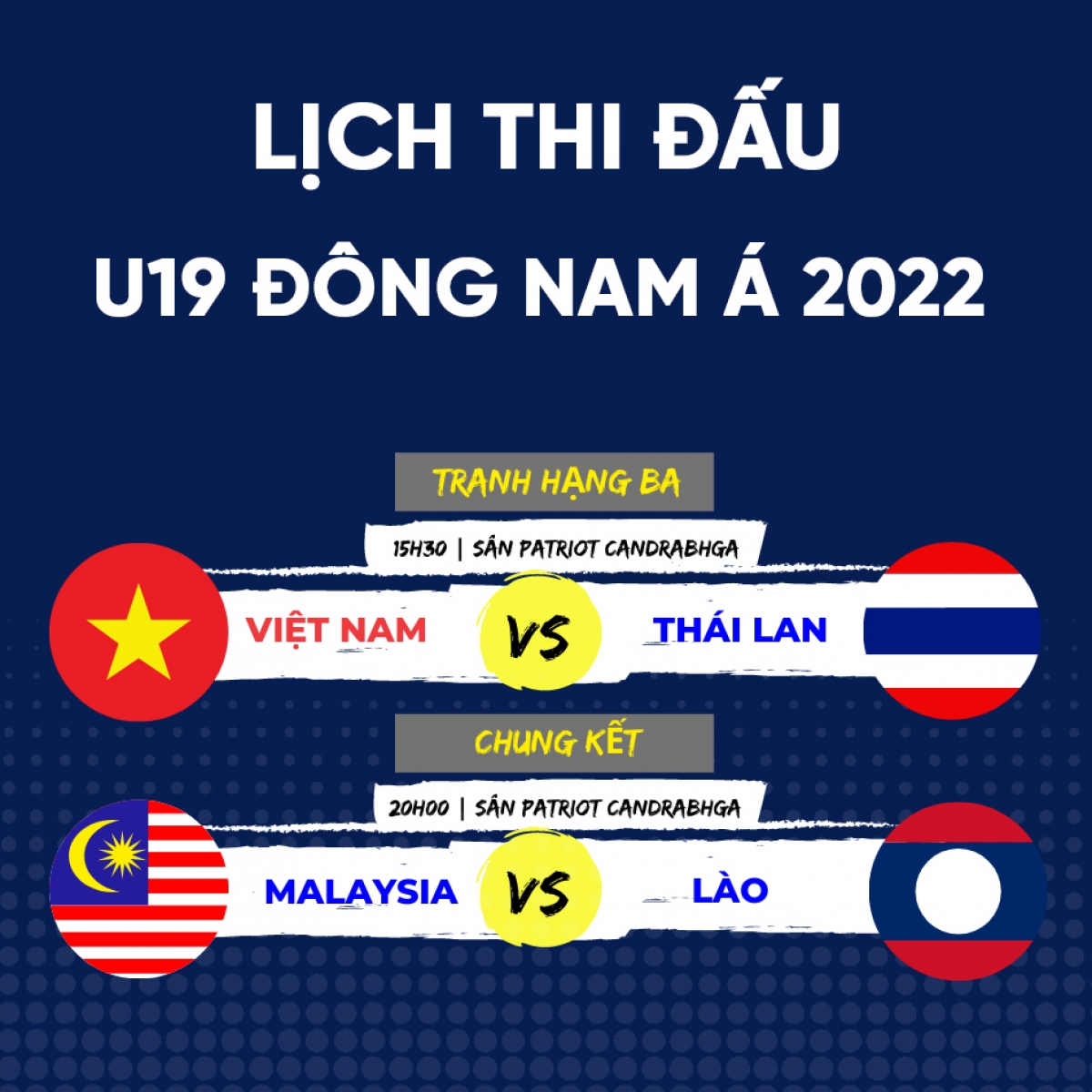 lịch thi đấu chung kết u19 Đông nam Á 2022 lịch sử gọi tên u19 lào hình ảnh 1 lich thi dau chung ket u19 Dong nam A 2022 lich su goi ten u19 lao hinh anh 1