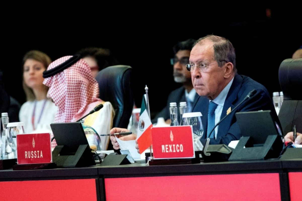 ngoại trưởng nga rời hội nghị g20 khi ngoại trưởng Đức phát biểu hình ảnh 1 ngoai truong nga roi hoi nghi g20 khi ngoai truong Duc phat bieu hinh anh 1