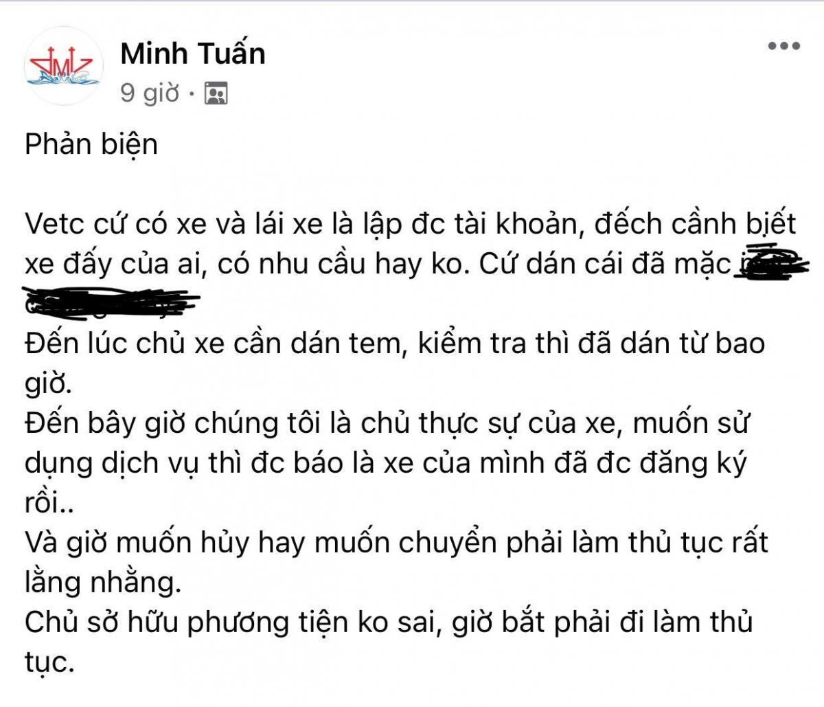 chu xe te ngua khi biet bi dang ky khong etc tong cuc Duong bo len tieng hinh anh 2