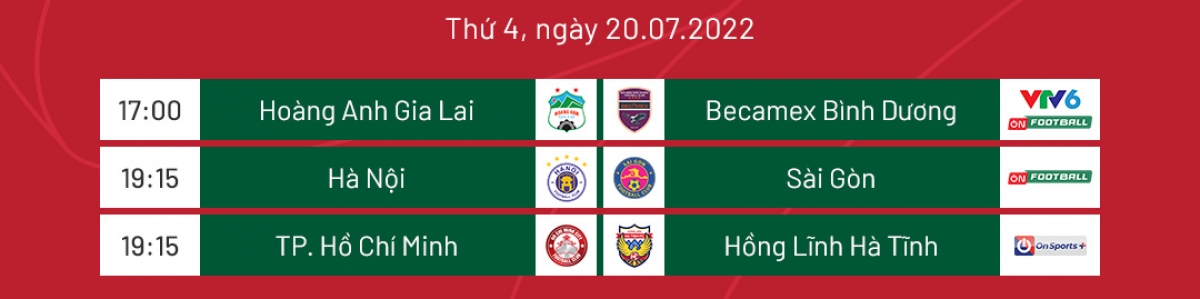 lịch thi đấu v-league 2022 hôm nay 20 7 hà nội fc và hagl dễ thở hình ảnh 1 lich thi dau v-league 2022 hom nay 20 7 ha noi fc va hagl de tho hinh anh 1