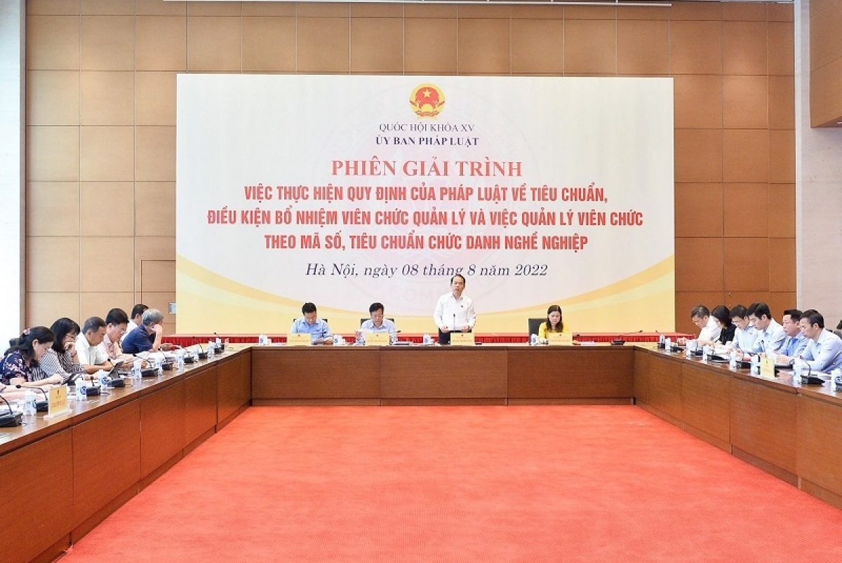 phiên giải trình về tiêu chuẩn, điều kiện bổ nhiệm viên chức quản lý hình ảnh 1 phien giai trinh ve tieu chuan, dieu kien bo nhiem vien chuc quan ly hinh anh 1