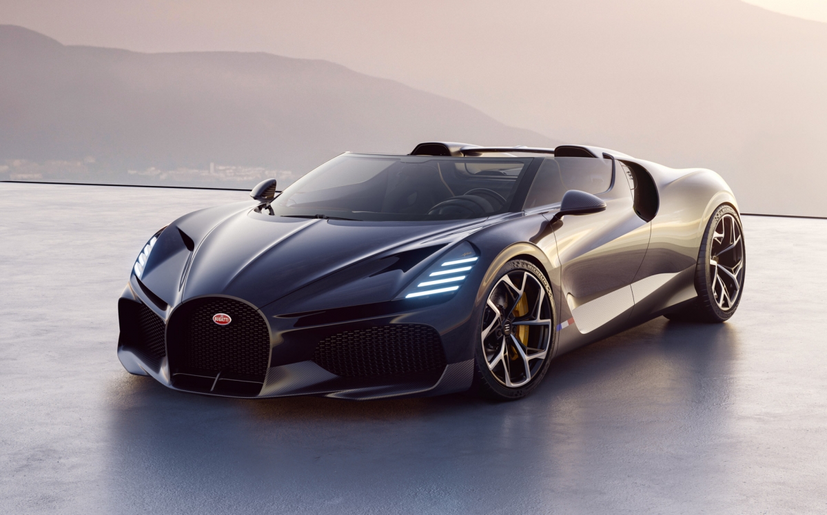 bugatti w16 mistral hypercar mui tran gia hon 110 ty dong hinh anh 1