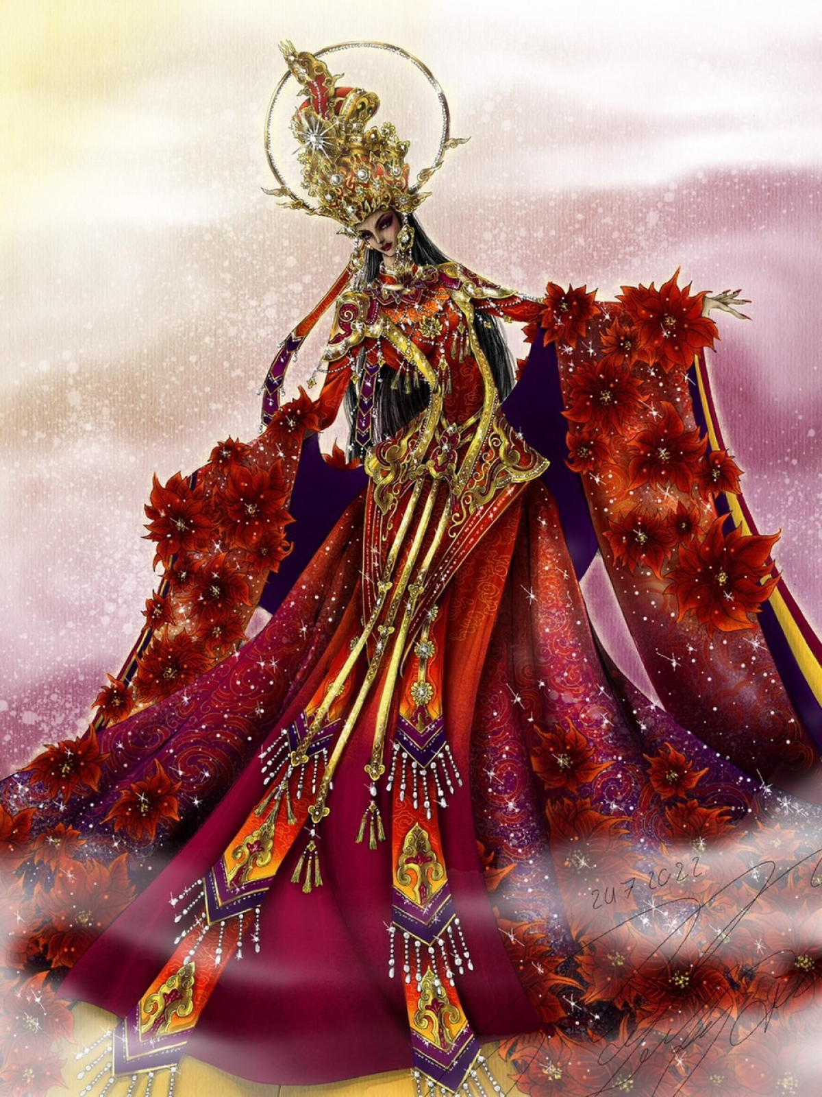 hé lộ 2 bộ trang phục dân tộc của Á hậu phương anh tại hoa hậu quốc tế 2022 hình ảnh 2 he lo 2 bo trang phuc dan toc cua A hau phuong anh tai hoa hau quoc te 2022 hinh anh 2