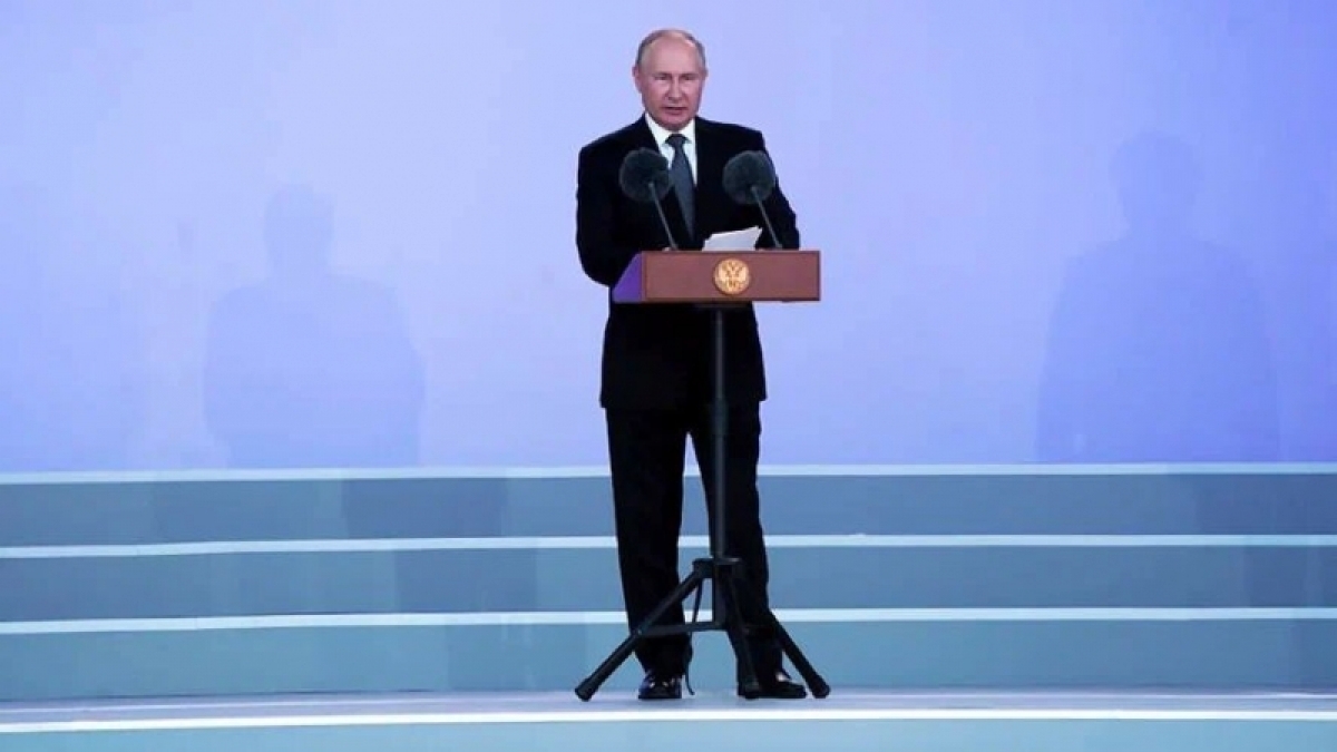 tổng thống putin quân đội nga đang hoàn thành chiến dịch quân sự đặc biệt hình ảnh 1 tong thong putin quan doi nga dang hoan thanh chien dich quan su dac biet hinh anh 1