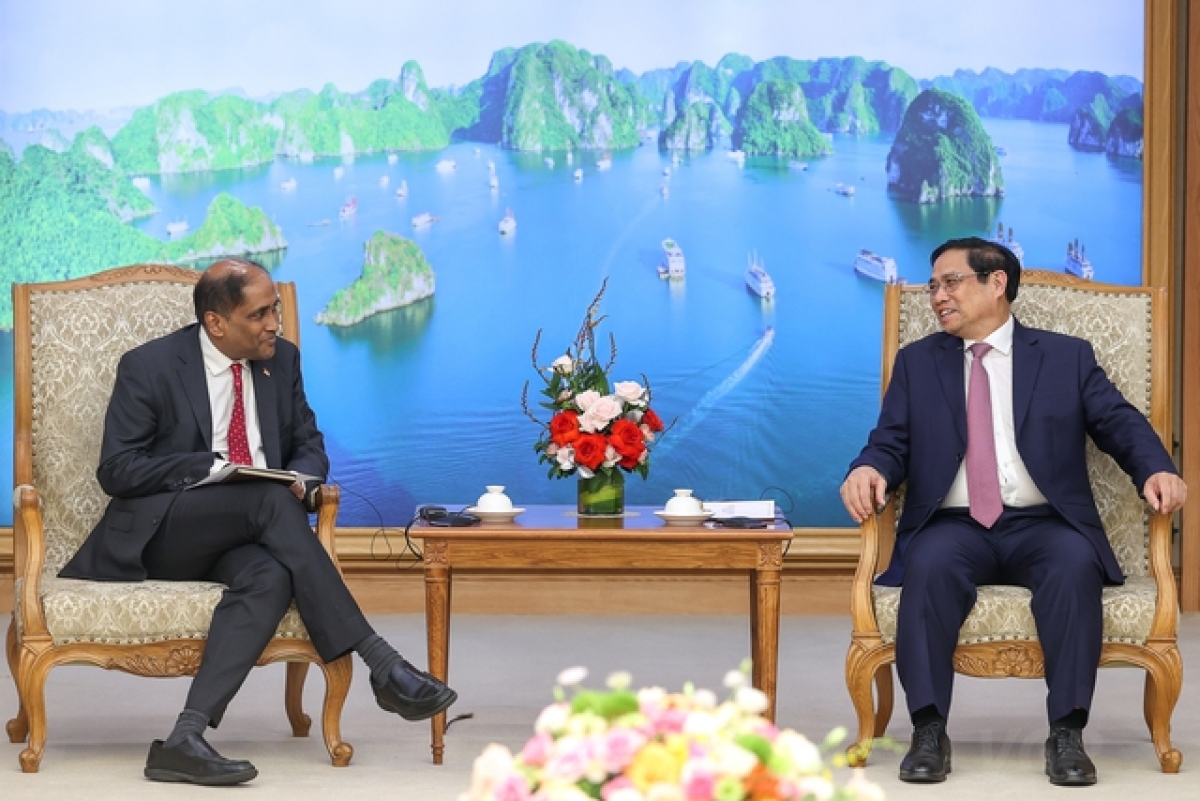 thu tuong pham minh chinh tiep Dai su singapore va giam doc quy temasek hinh anh 2