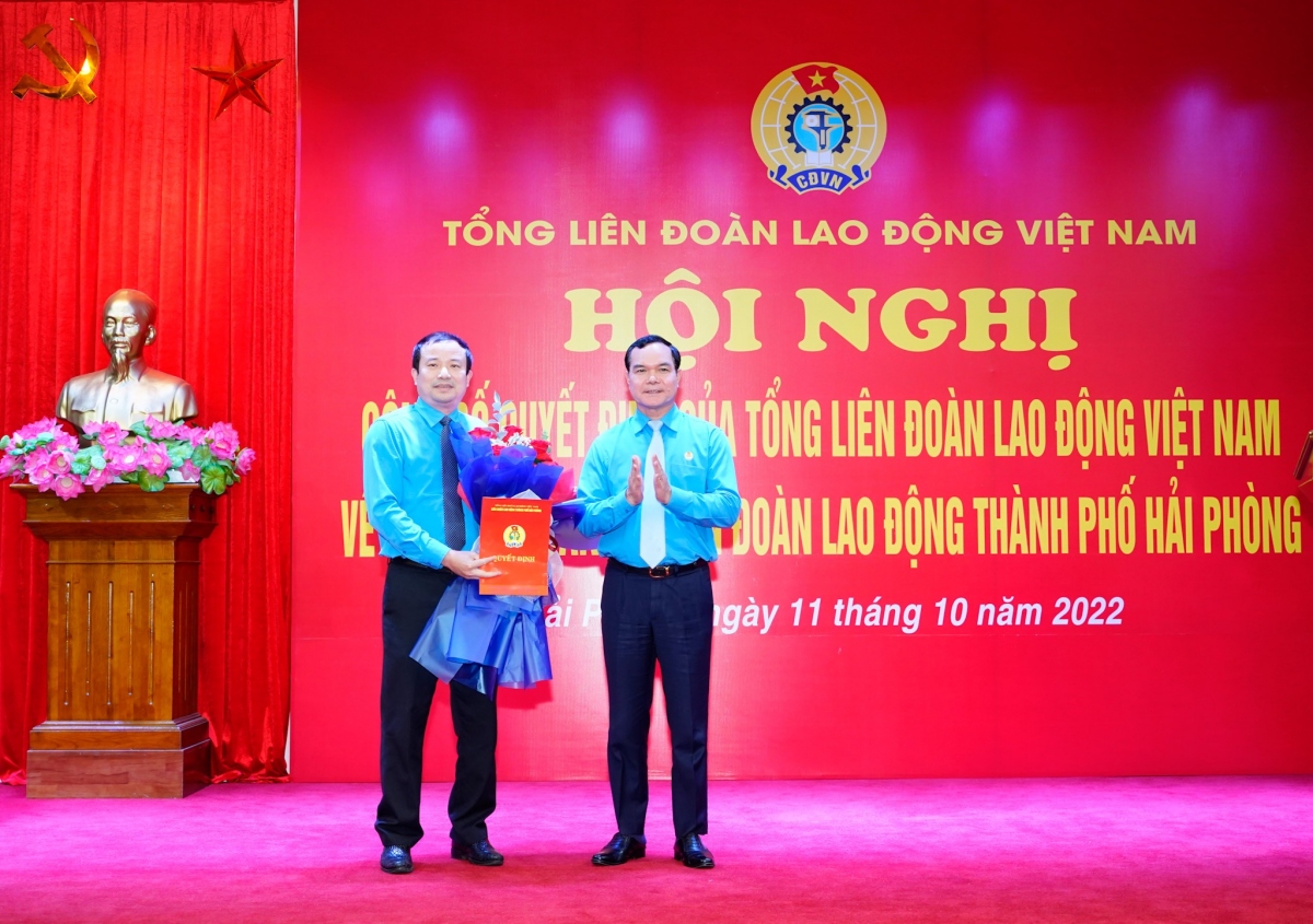 Ông nguyễn anh tuân giữ chức chủ tịch liên đoàn lao động tp hải phòng hình ảnh 1 Ong nguyen anh tuan giu chuc chu tich lien doan lao dong tp hai phong hinh anh 1