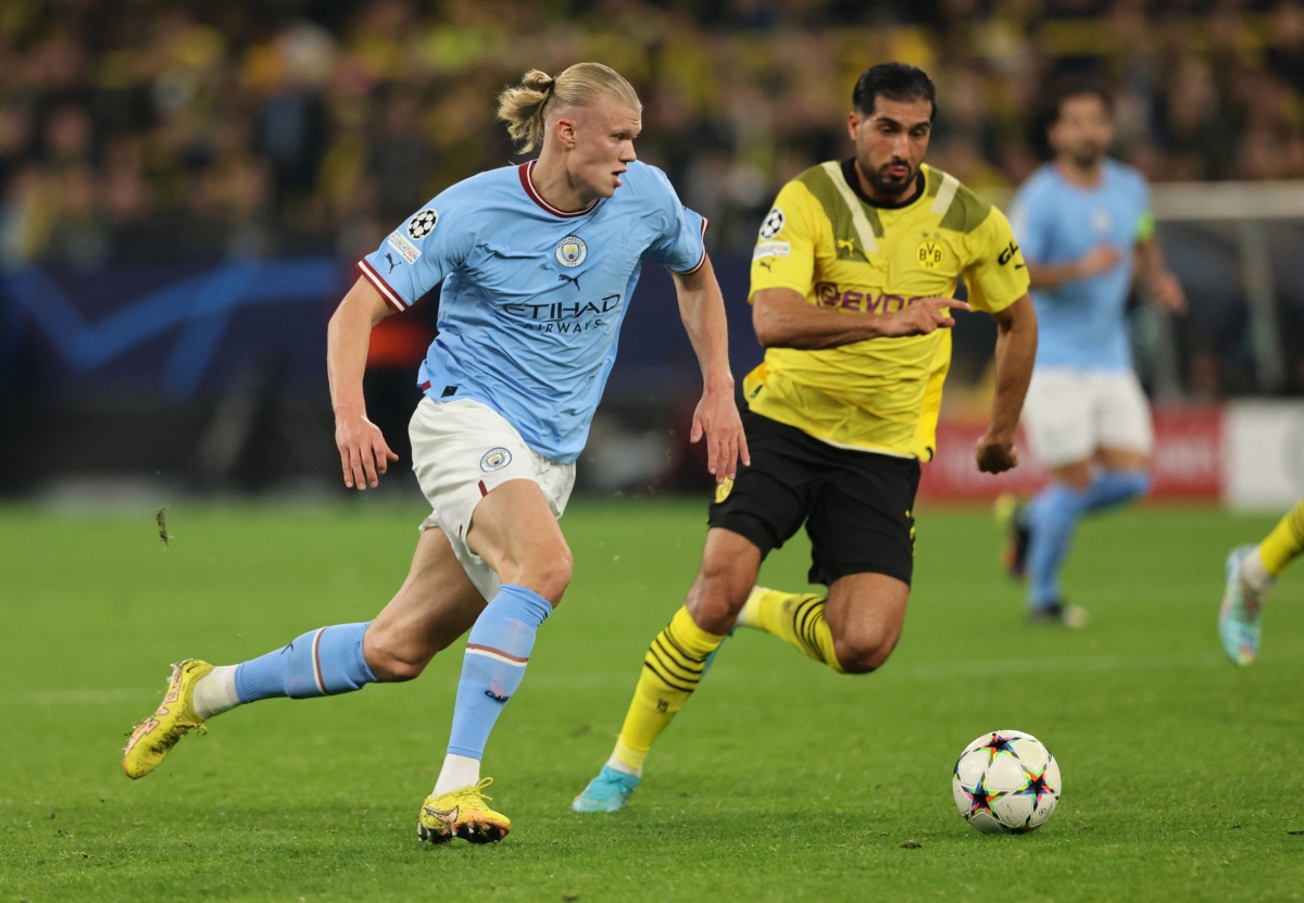 haaland mờ nhạt, man city chia điểm với dortmund hình ảnh 1 haaland mo nhat, man city chia diem voi dortmund hinh anh 1