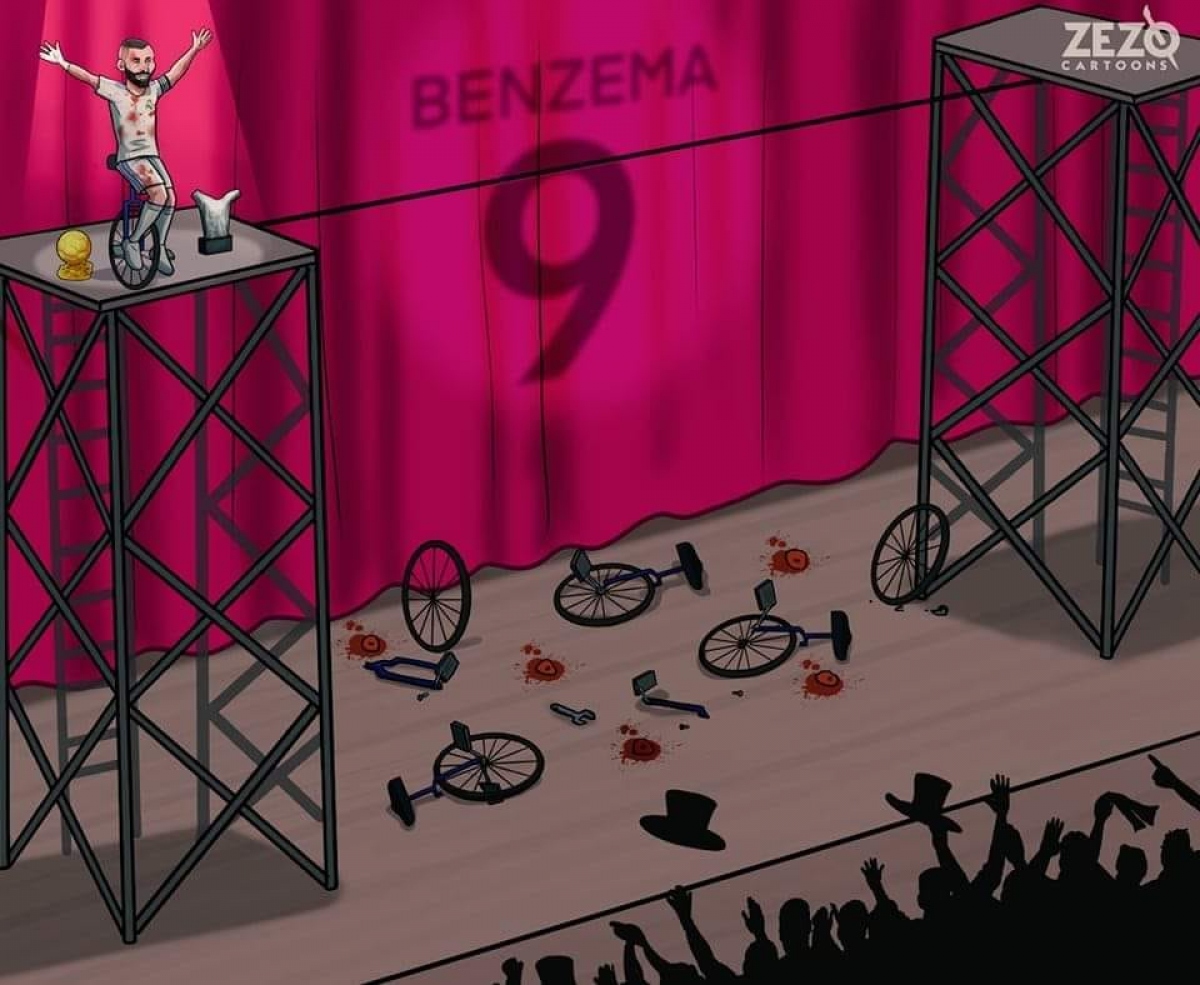biếm họa 24h benzema gây bão mạng khi nhận quả bóng vàng hình ảnh 1 biem hoa 24h benzema gay bao mang khi nhan qua bong vang hinh anh 1