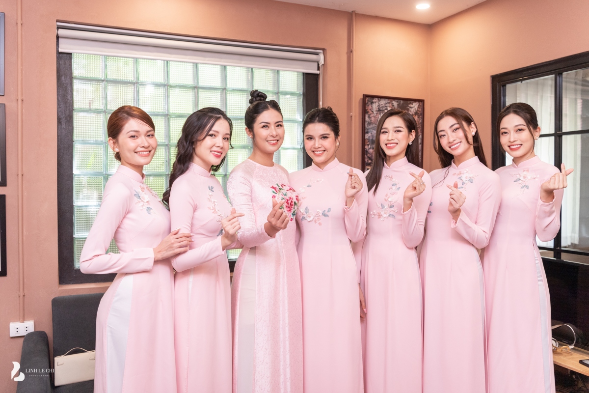 hoa hau Do my linh rang ro trong ngay an hoi voi doanh nhan Do vinh quang hinh anh 3
