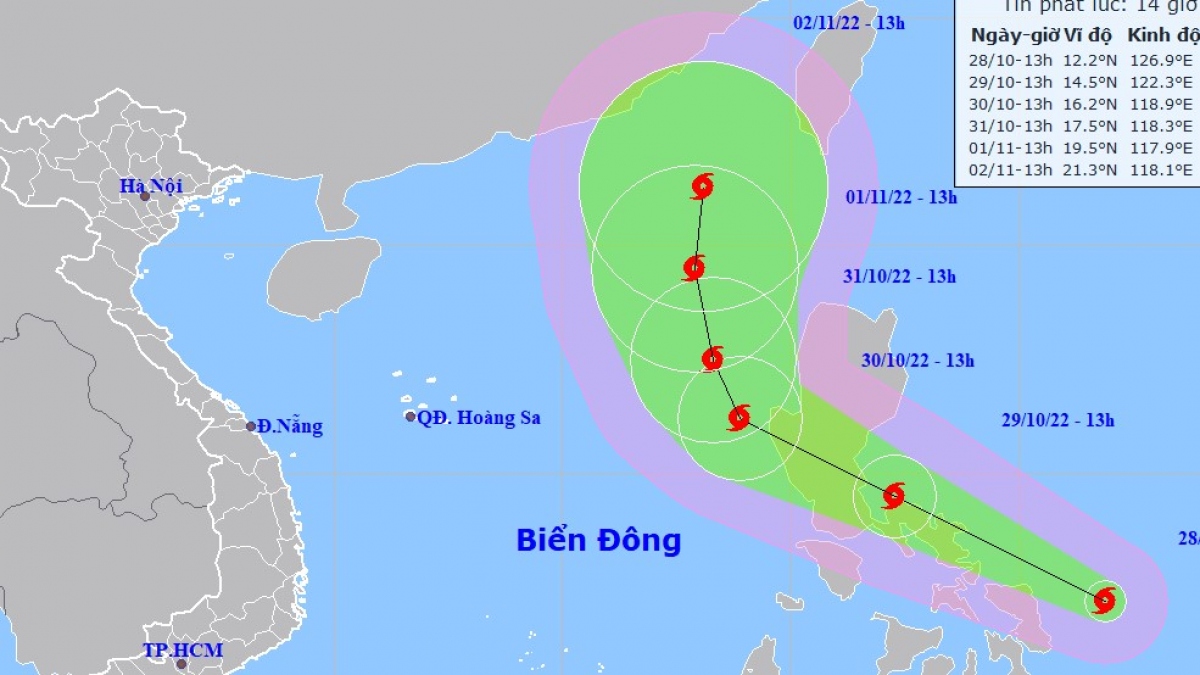 ba o nalgae tiến gần khu vực biển Đông hình ảnh 1 ba o nalgae tien gan khu vuc bien Dong hinh anh 1