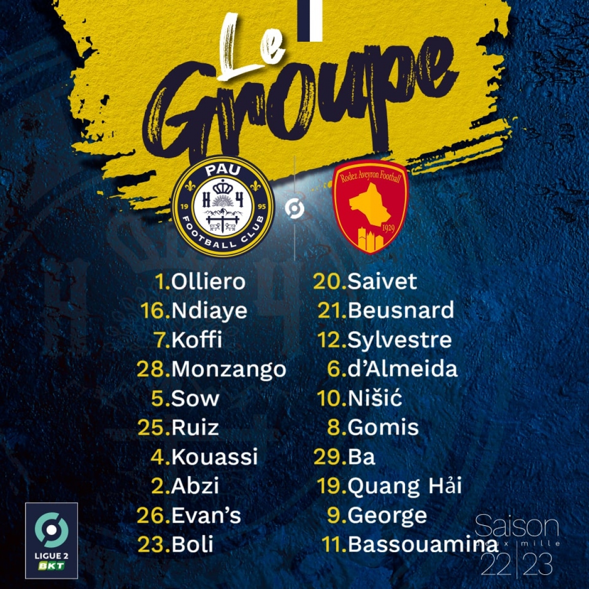truc tiep pau fc 0 - 0 rodez quang hai cho tin vui hinh anh 2