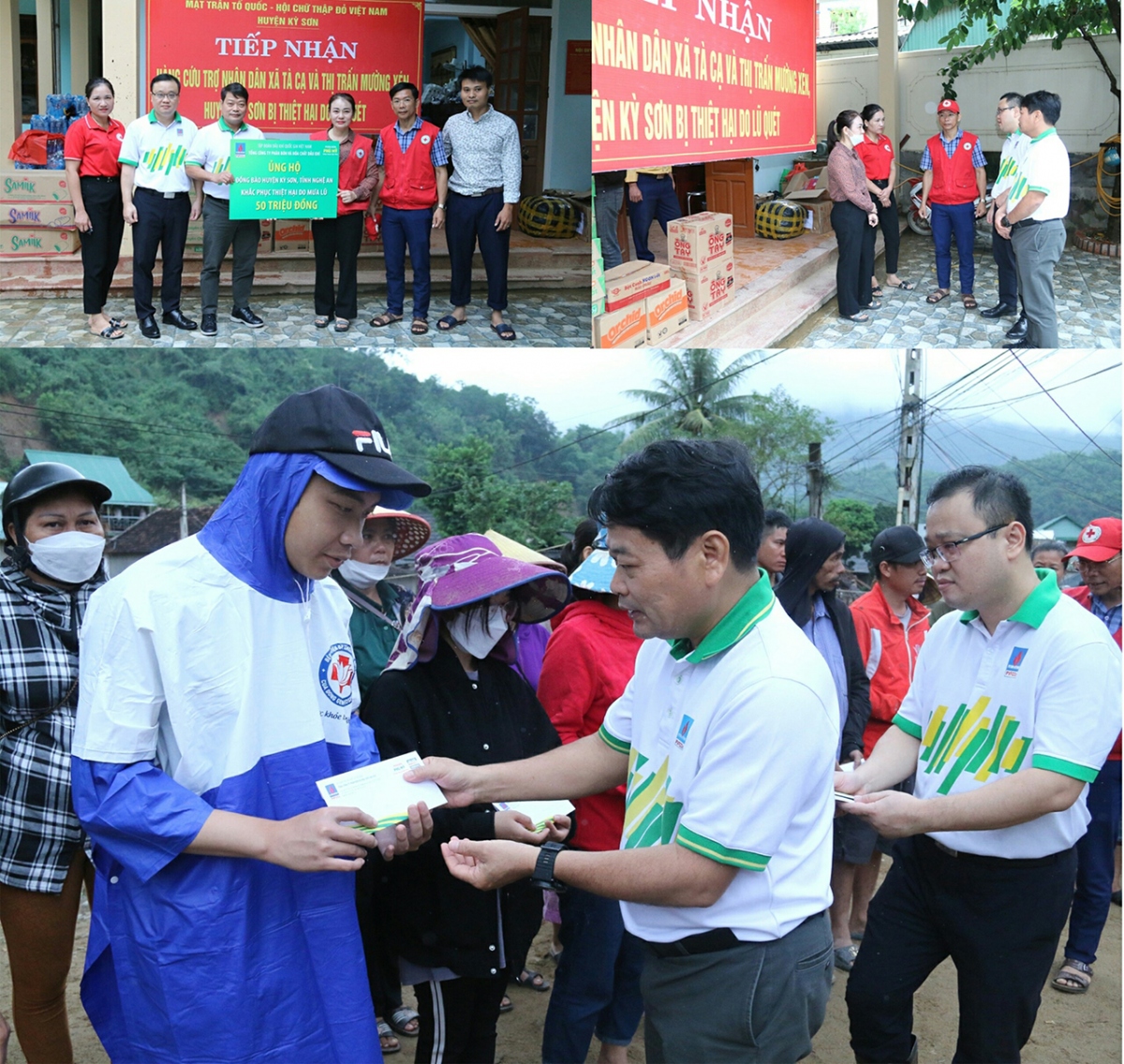 pvfcco kip thoi ho tro dong bao vung lu ky son, nghe an hinh anh 2