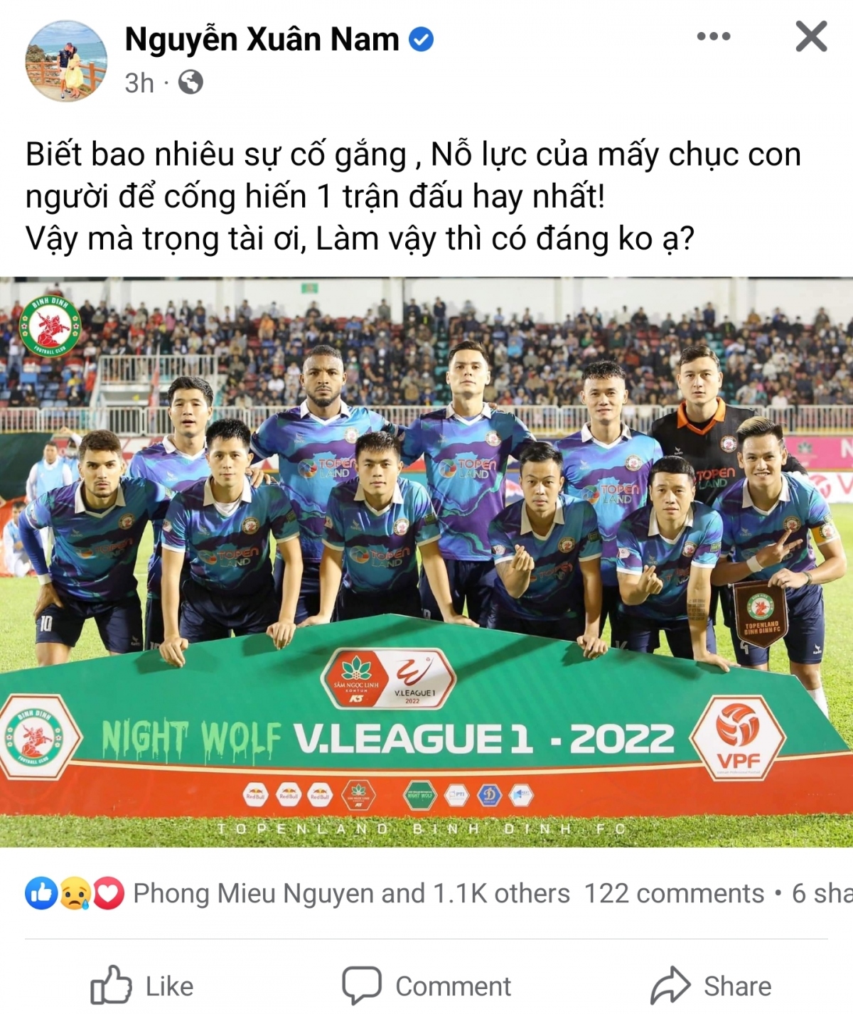 cầu thủ ghi bàn bằng tay ở v-league 2022 đòi công bằng cho bình Định hình ảnh 1 cau thu ghi ban bang tay o v-league 2022 doi cong bang cho binh Dinh hinh anh 1