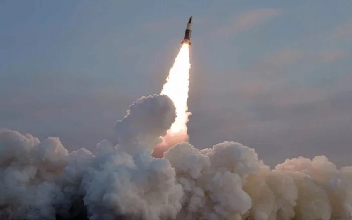 Tên lửa Triều Tiên. Ảnh: KCNA.