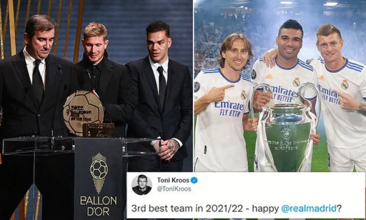 toni kroos cà khịa ban tổ chức giải quả bóng vàng hình ảnh 1 toni kroos ca khia ban to chuc giai qua bong vang hinh anh 1