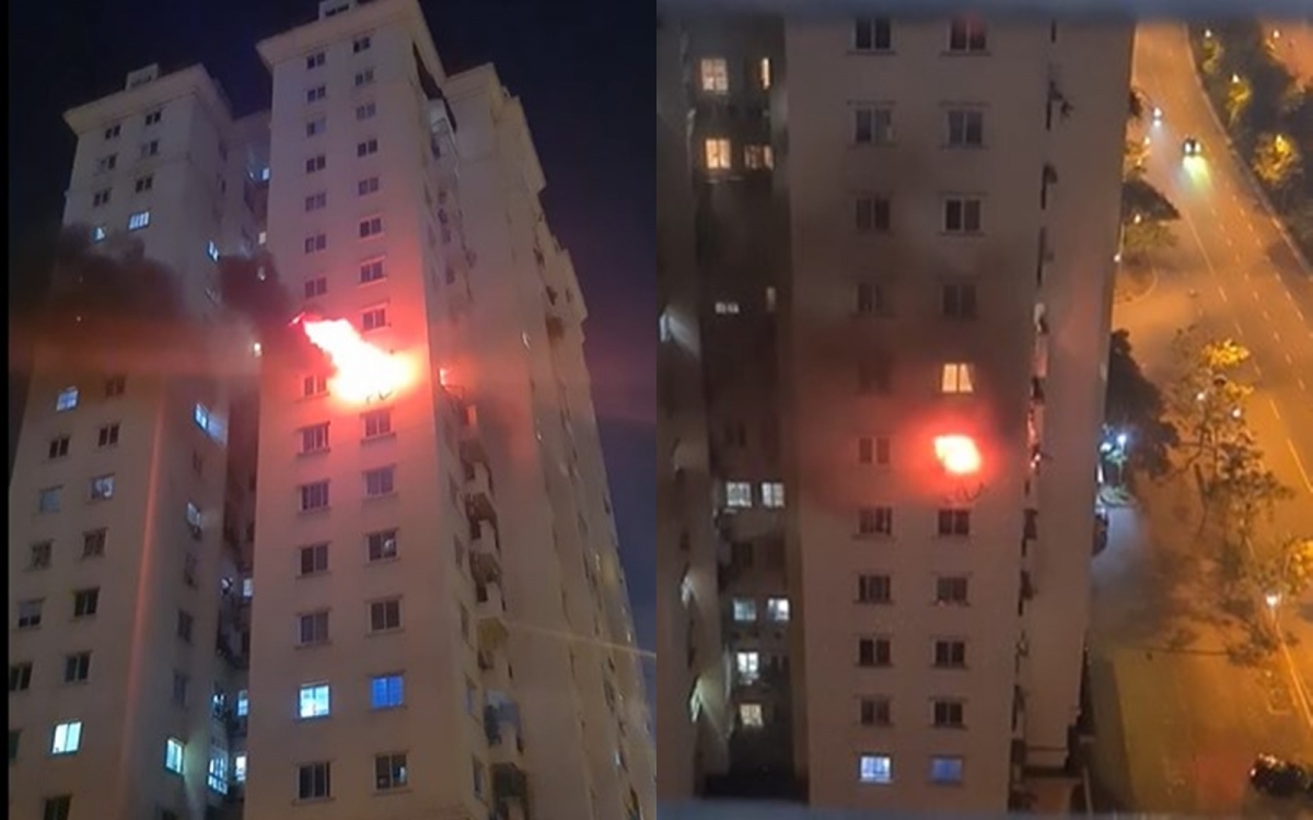 Dua 12 nguoi thoat nan khoi vu chay chung cu o ha noi hinh anh 1