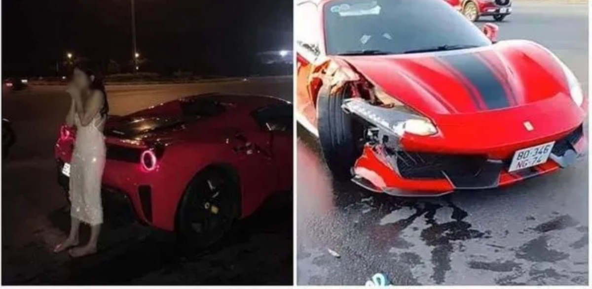 tài xế lái siêu xe ferrari gây tai nạn ở mỹ Đình đã ra đầu thú hình ảnh 1 tai xe lai sieu xe ferrari gay tai nan o my Dinh da ra dau thu hinh anh 1