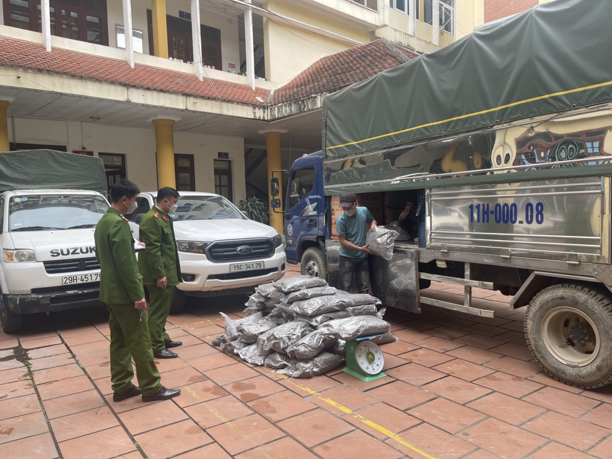 xe chở nửa tấn hạt hướng dương ẩm mốc không rõ nguồn gốc hình ảnh 1 xe cho nua tan hat huong duong am moc khong ro nguon goc hinh anh 1
