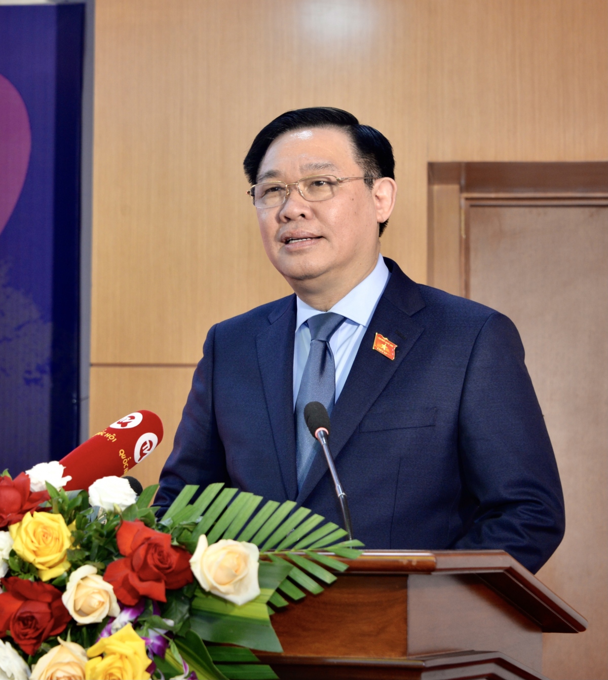 chu tich quoc hoi vuong Dinh hue tham, chuc tet cac co quan bao chi cua quoc hoi hinh anh 2