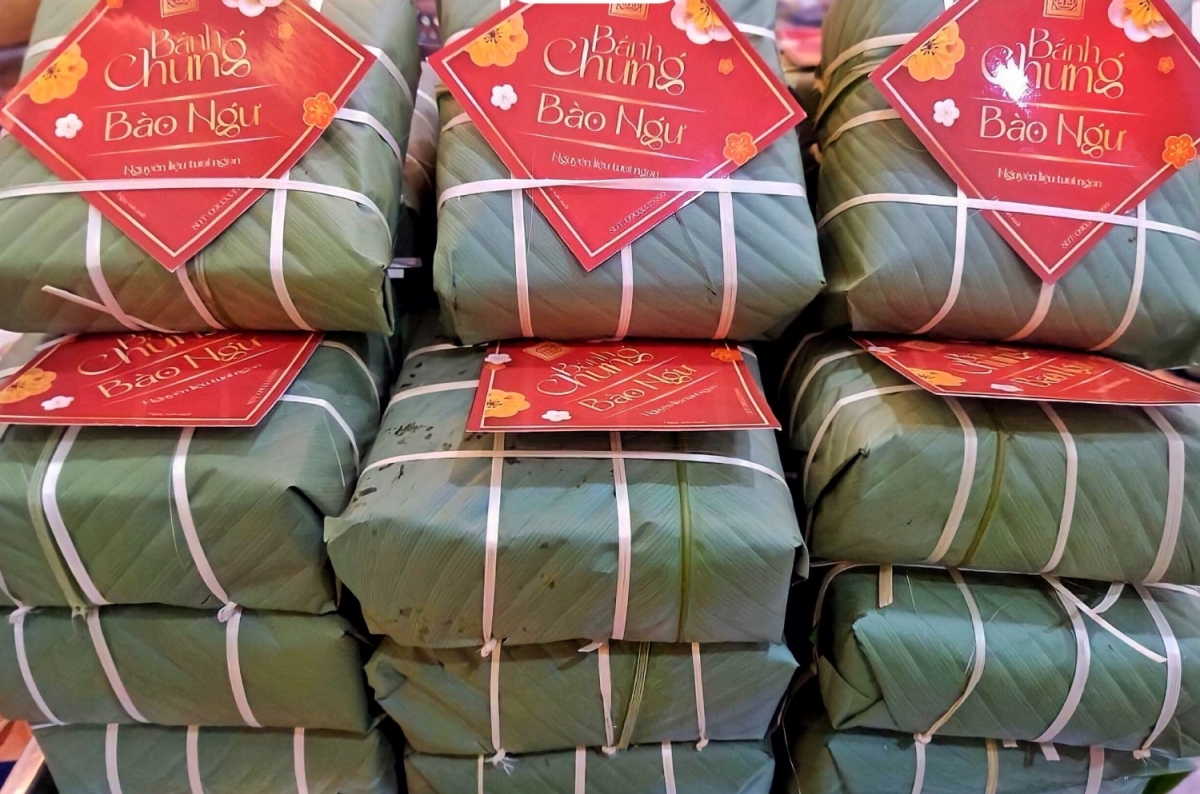 bánh chưng tết nhân lạ , chậm chân có tiền cũng không mua được hình ảnh 1 banh chung tet nhan la , cham chan co tien cung khong mua duoc hinh anh 1