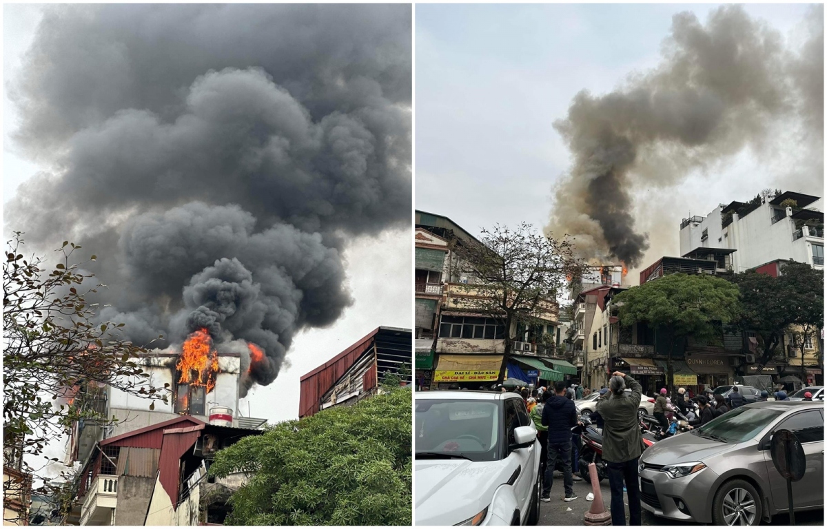 cháy nhà trên phố cổ hà nội trong chiều 29 tết hình ảnh 1 chay nha tren pho co ha noi trong chieu 29 tet hinh anh 1