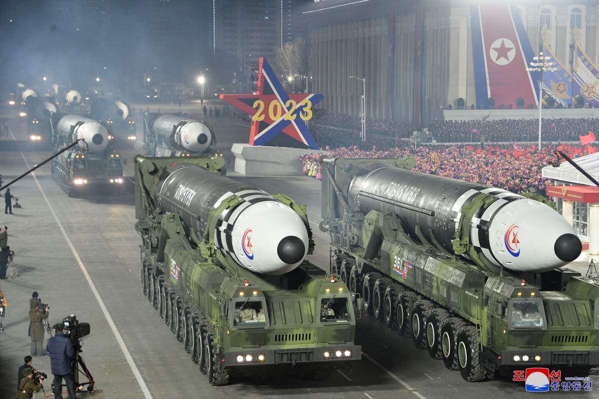 Tên lửa đạn đạo của Triều Tiên (Ảnh: KCNA)