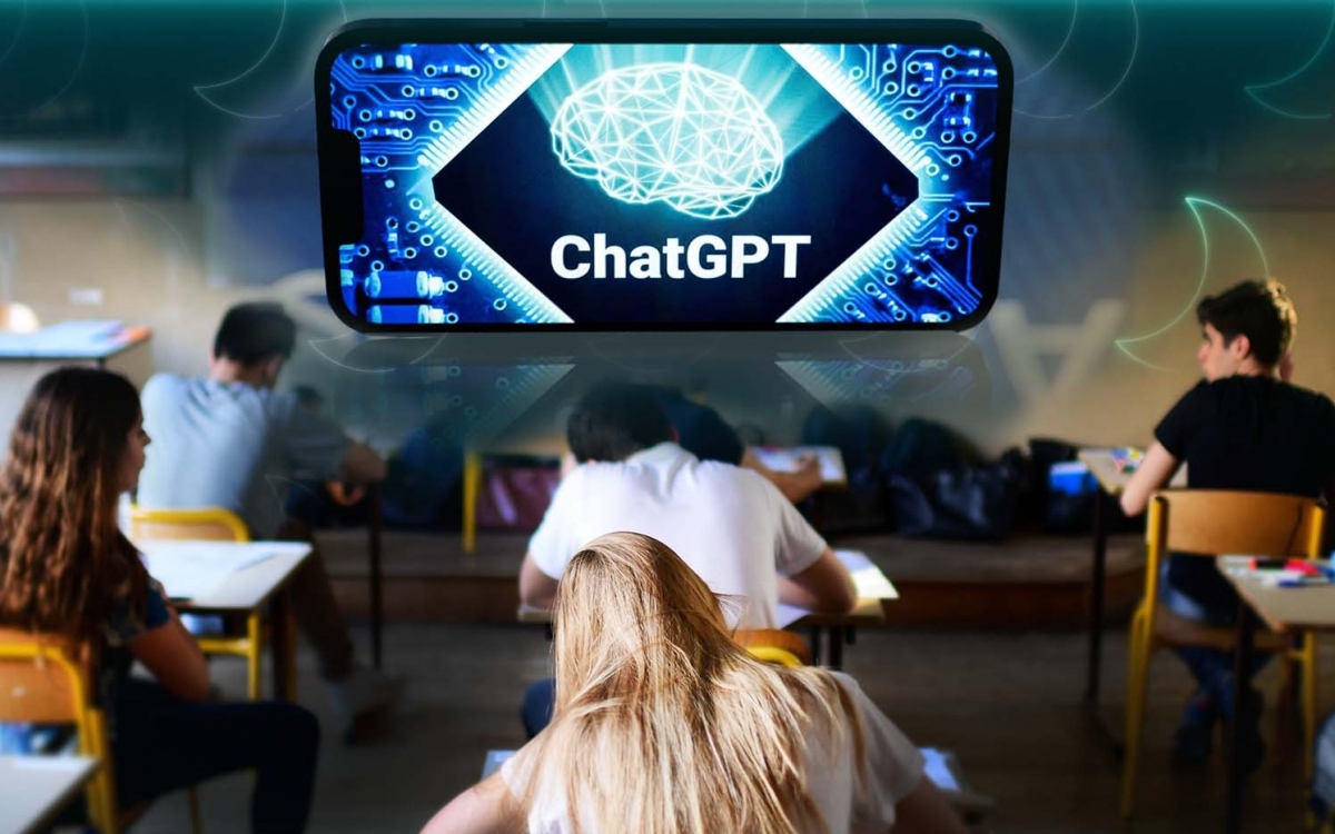 ChatGPT trong trường học. Ảnh: CNN.