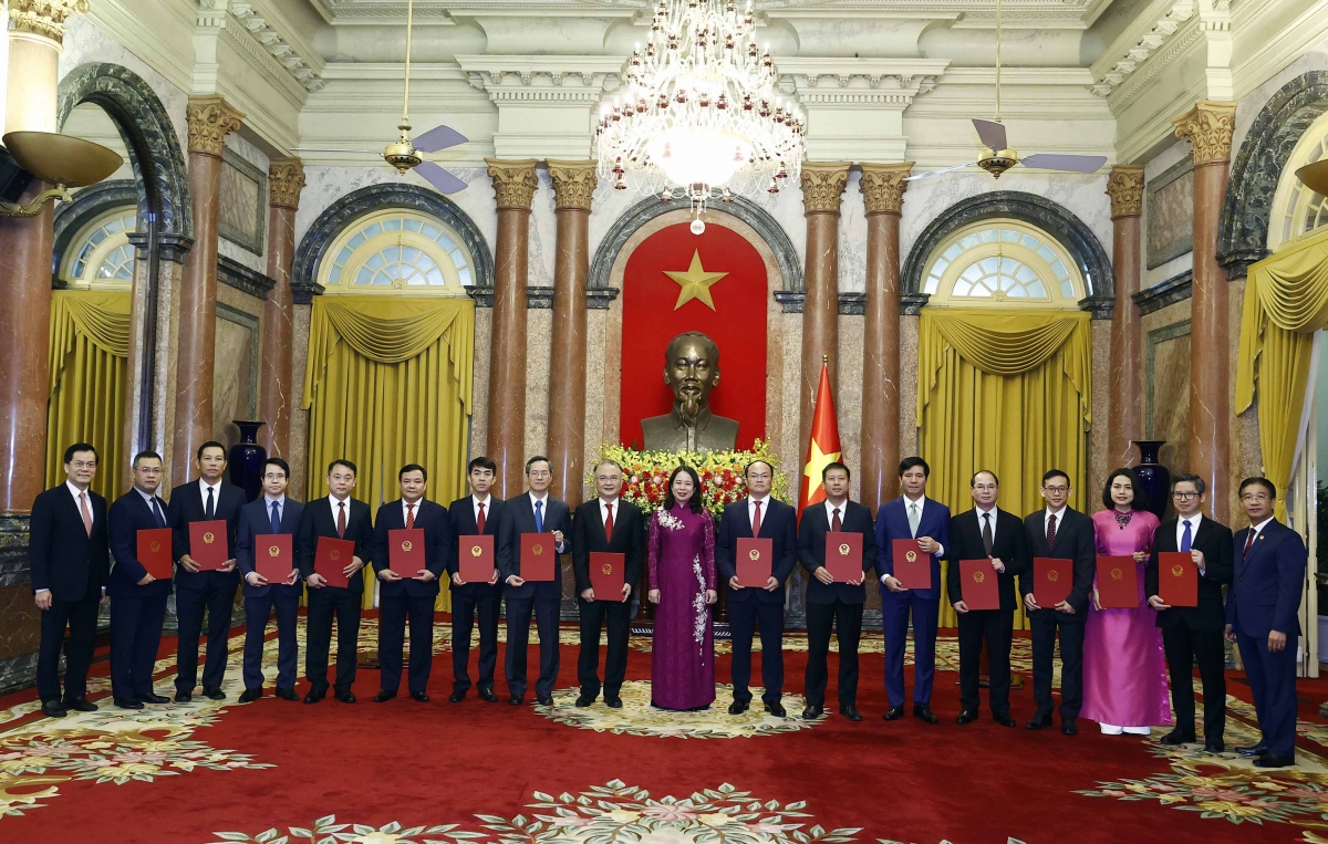 quyen chu tich nuoc trao quyet dinh bo nhiem 15 Dai su viet nam tai nuoc ngoai hinh anh 2