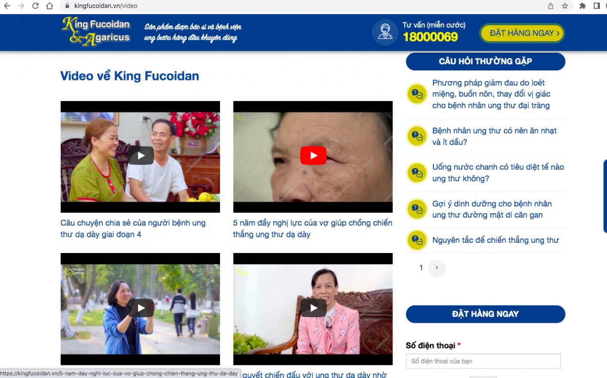 king fucoidan agaricus thuc pham bao ve suc khoe hay thuoc ho tro dieu tri ung thu hinh anh 2