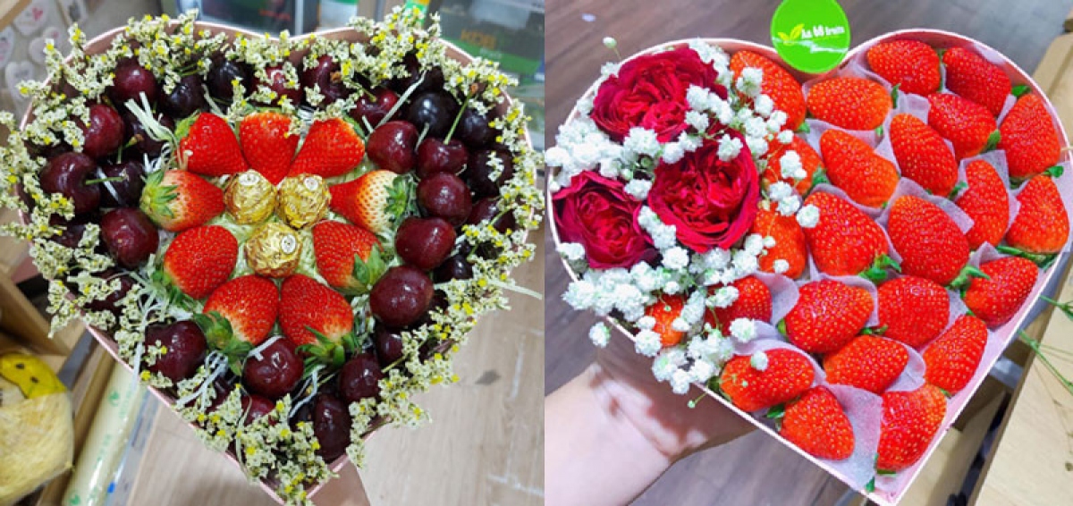 hoa dâu tây giá bạc triệu vẫn đắt khách ngày valentine hình ảnh 1 hoa dau tay gia bac trieu van dat khach ngay valentine hinh anh 1