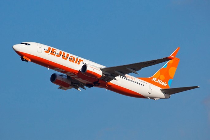 Máy bay hãng Jeju Air.