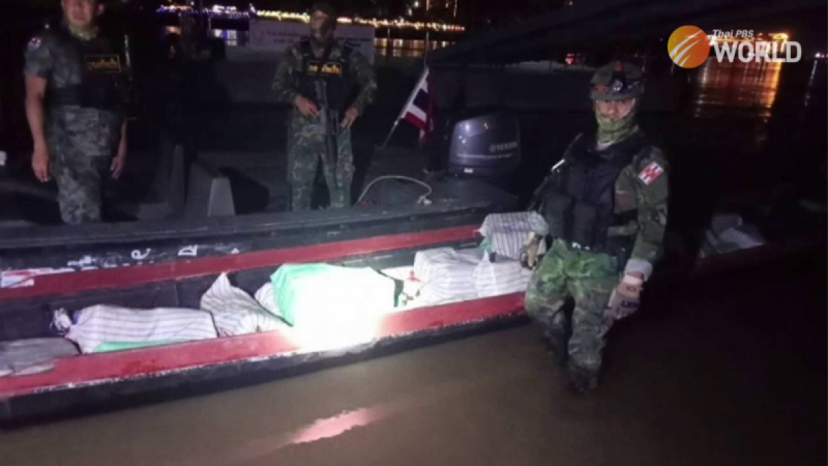 bắt giữ thuyền chở 6,4 triệu viên ma tuý đá trên sông mekong hình ảnh 1 bat giu thuyen cho 6,4 trieu vien ma tuy da tren song mekong hinh anh 1