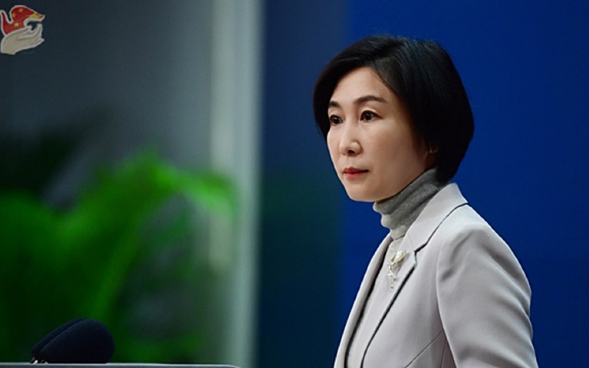 Phát ngôn viên Mao Ninh. Ảnh: Bộ Ngoại giao Trung Quốc.