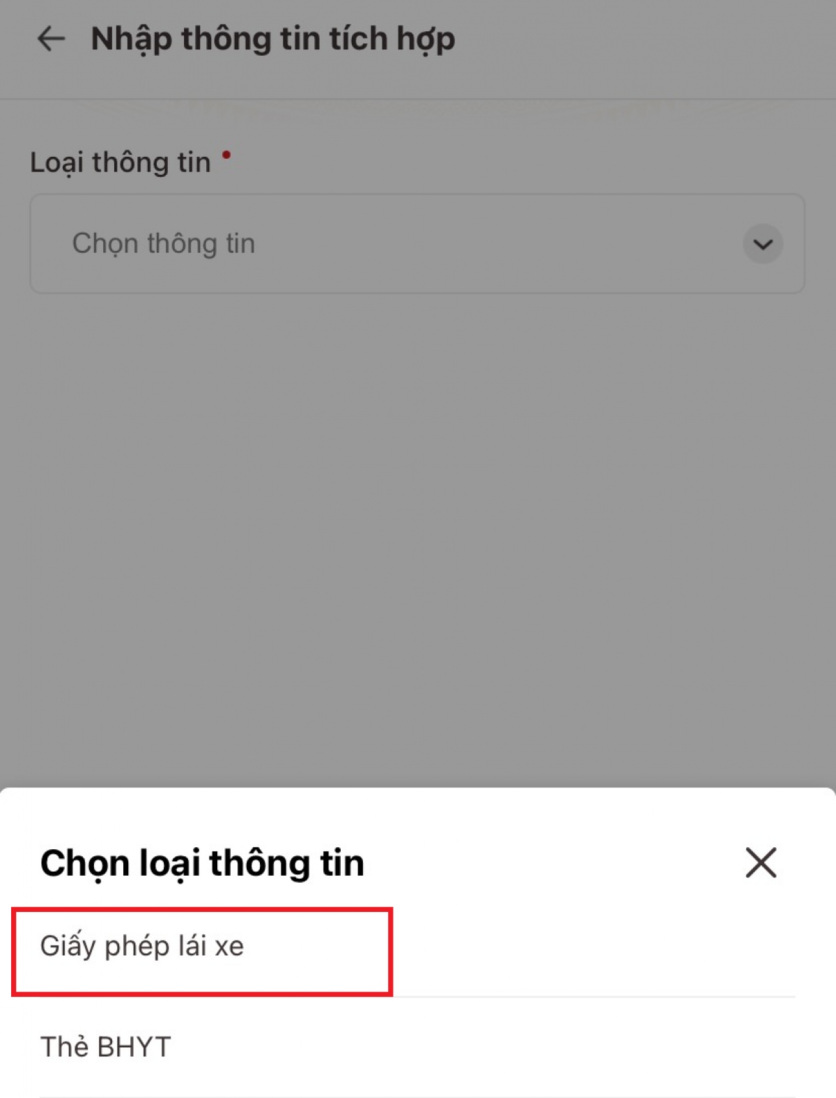 cach tu tich hop bang lai xe vao ung dung vneid tai nha hinh anh 4