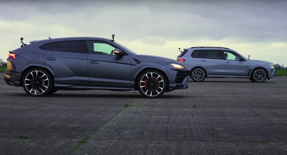 video bmw x7 m60i và lamborghini urus so tài tốc độ hình ảnh 1 video bmw x7 m60i va lamborghini urus so tai toc do hinh anh 1