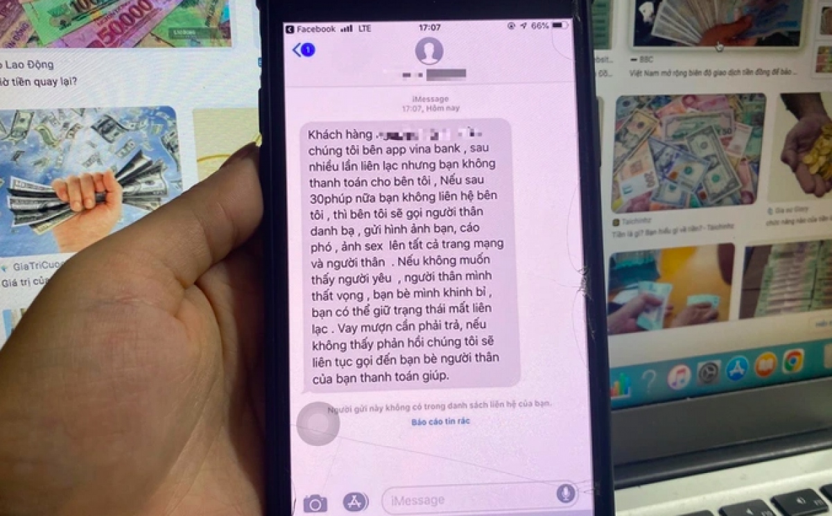 bất ngờ bị công ty tài chính khủng bố đòi nợ dù không vay hình ảnh 1 bat ngo bi cong ty tai chinh khung bo doi no du khong vay hinh anh 1