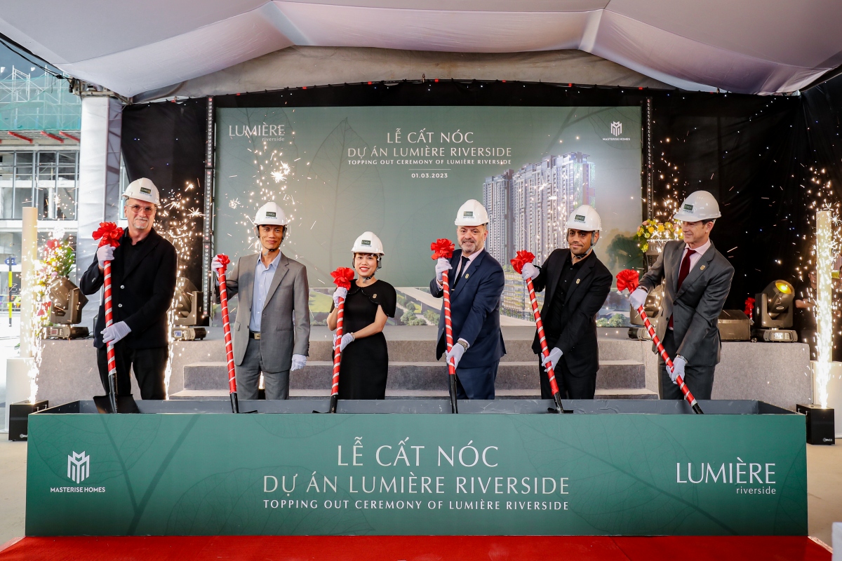 masterise homes chính thức cất nóc dự án lumiÈre riverside hình ảnh 1 masterise homes chinh thuc cat noc du an lumiEre riverside hinh anh 1