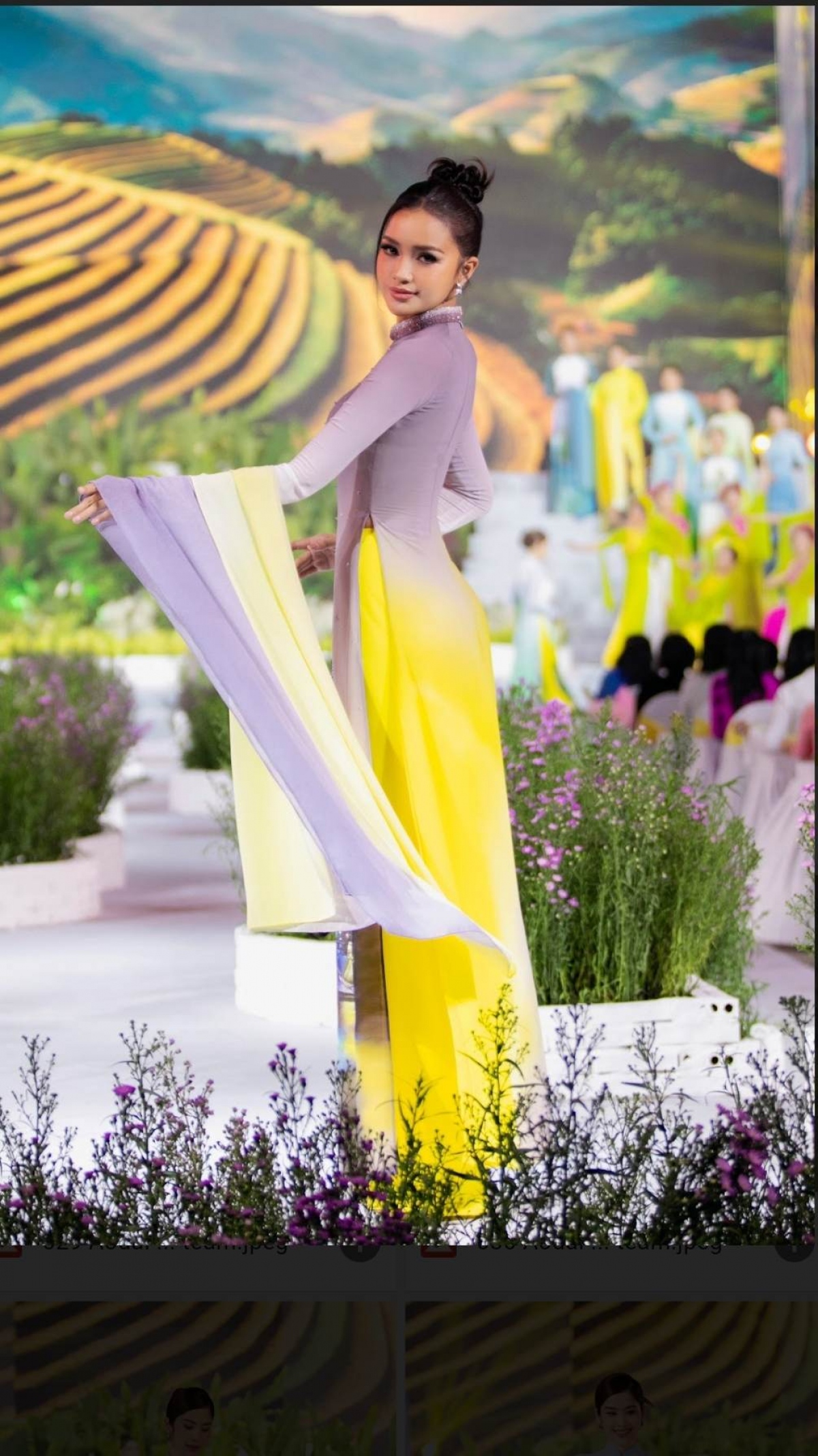 nghệ nhân trung Đinh đưa danh thắng việt nam lên áo dài lụa hình ảnh 1 nghe nhan trung Dinh dua danh thang viet nam len ao dai lua hinh anh 1